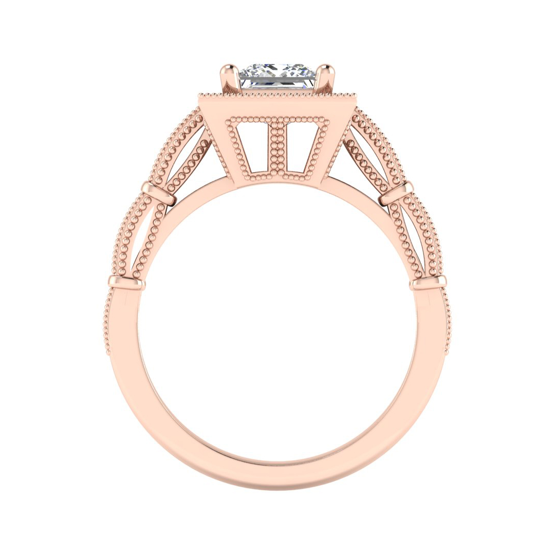 Evie Halo Engagement Ring